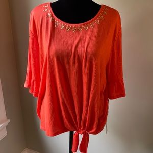 NWT Ruby Rd. Eastern Promise Top - XL